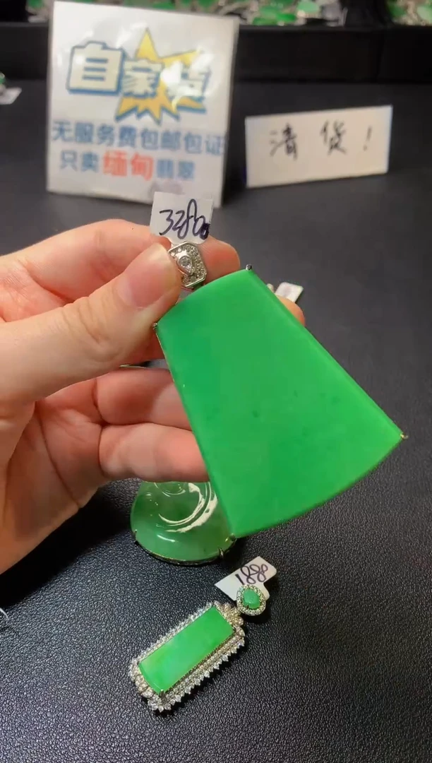 颈饰银S925镶嵌翡翠翡翠1
