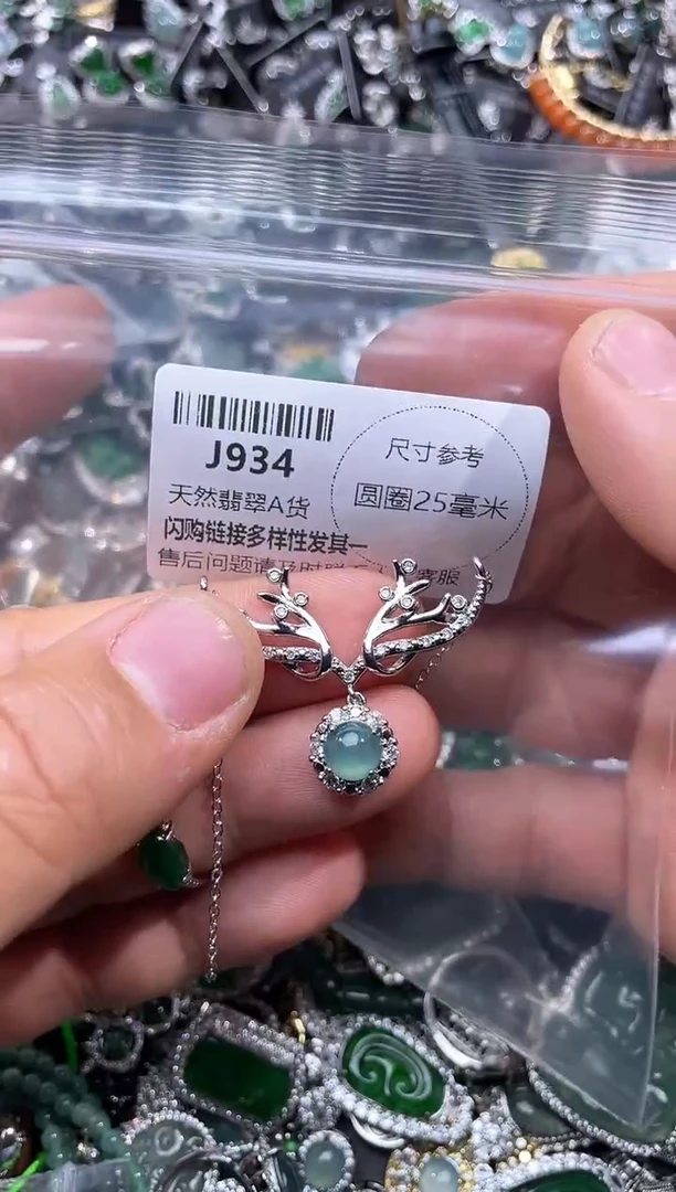 【闪购商品】翡翠颈饰未镶嵌J934项链