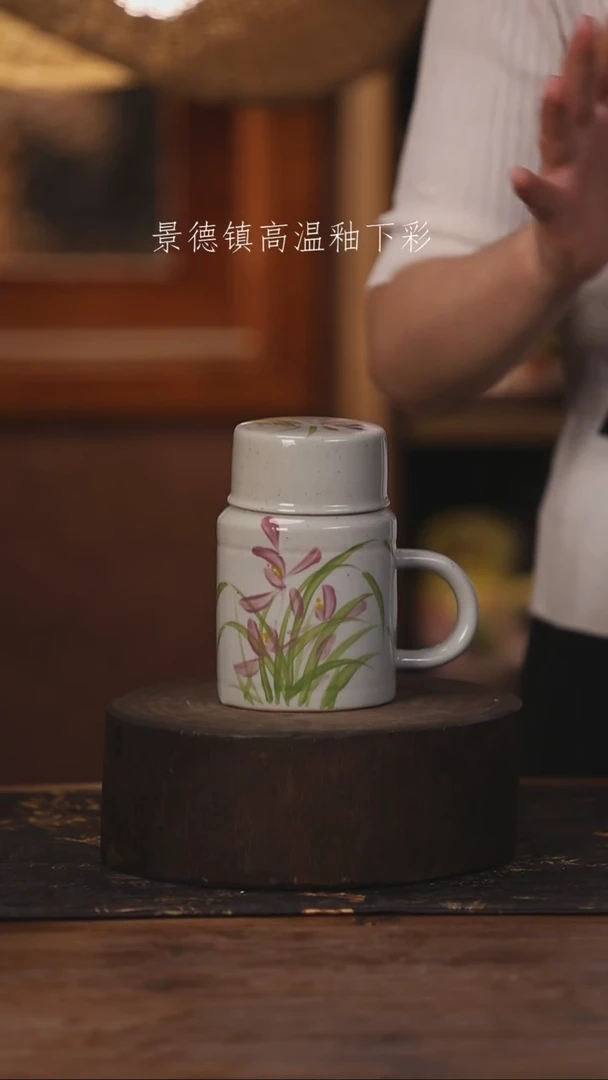 陶瓷景德镇高温釉下手绘陶瓷291