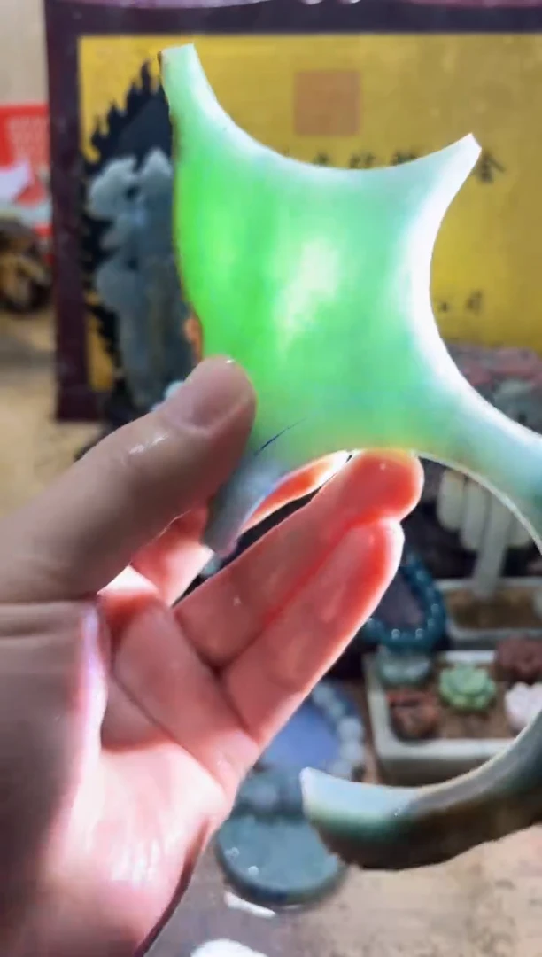 未镶嵌挂件翡翠A货常星7796