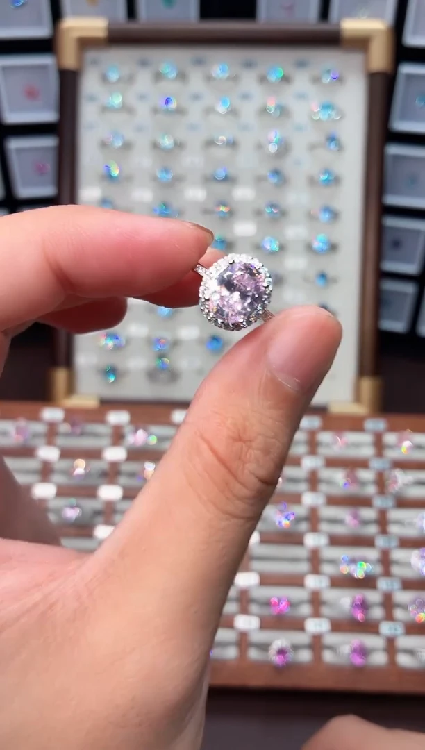 银S925镶嵌戒指绿柱石（摩根石）11111