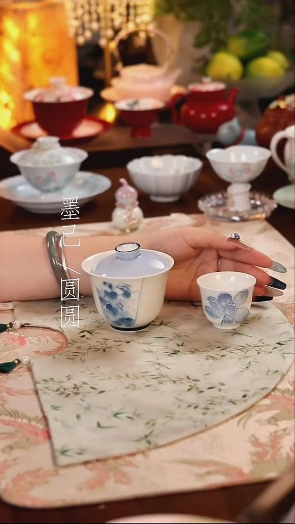 盖碗+茶杯 哈哈哈哈哈哈