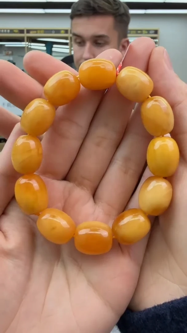 【闪购商品】琥珀手串未镶嵌秒拍号838