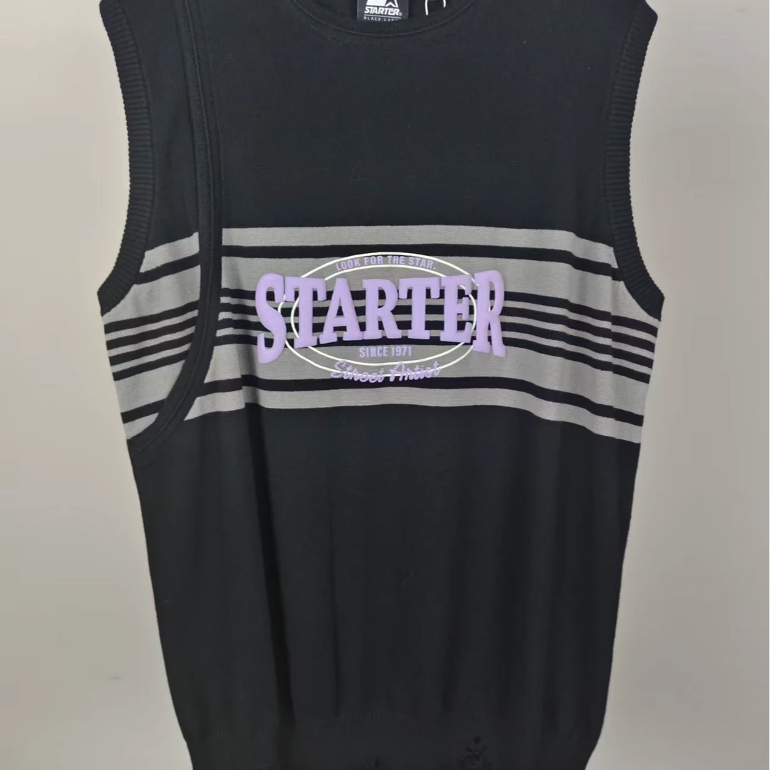 无袖毛针织衫宽松薄款常规--STBX-005