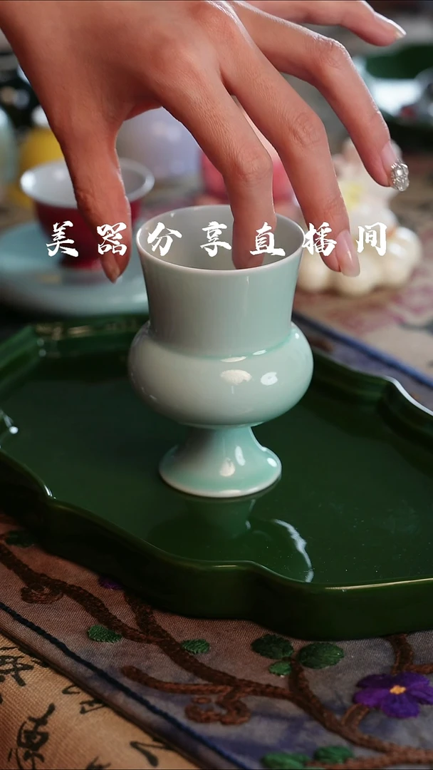 景德镇高温单色釉主人杯