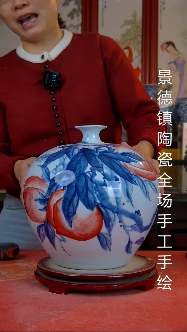 摆件景德镇陶瓷 全场手工手绘