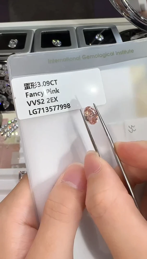 裸石实验室培育钻石@ 3.09ct 先鉴赏，再定制！