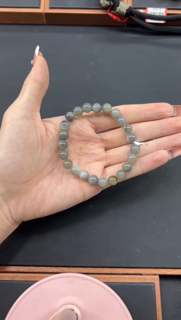 【闪购商品】和田玉手串未镶嵌若羌微色差卡8手串
