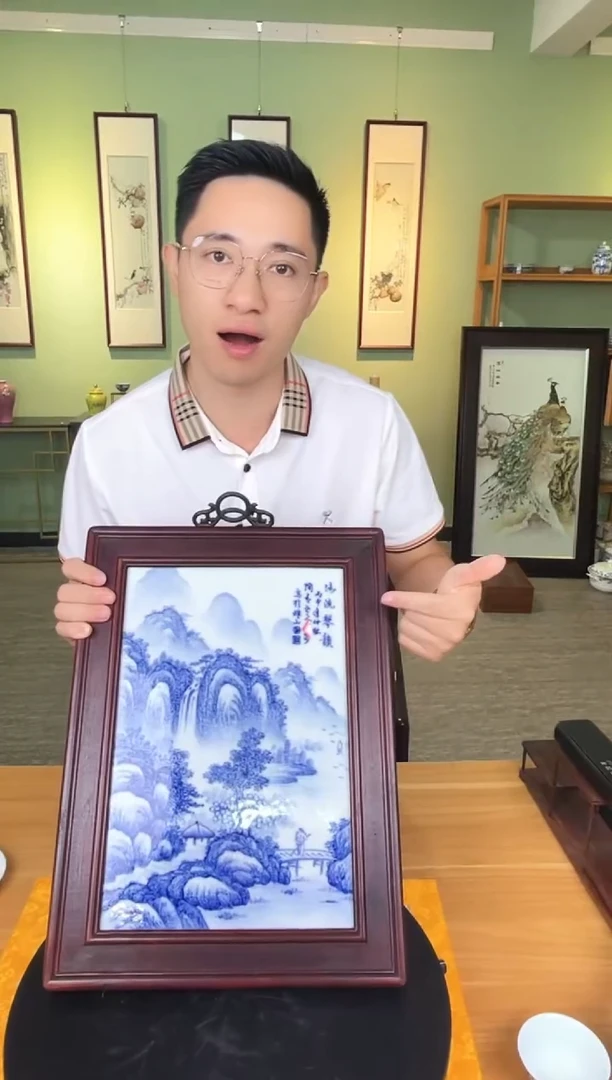 瓷版画景德镇陶瓷手工手绘瓷板画