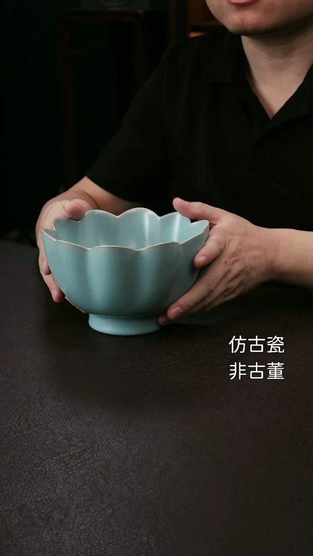 其他摸*香灰胎莲花温碗8