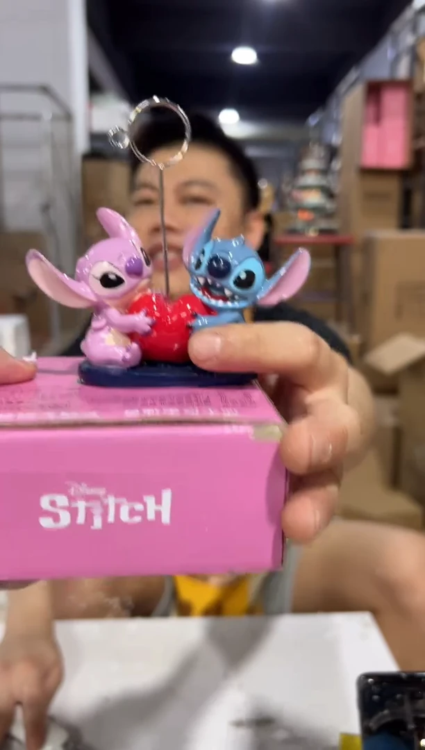 瓷片原盒史迪仔安琪名片夹