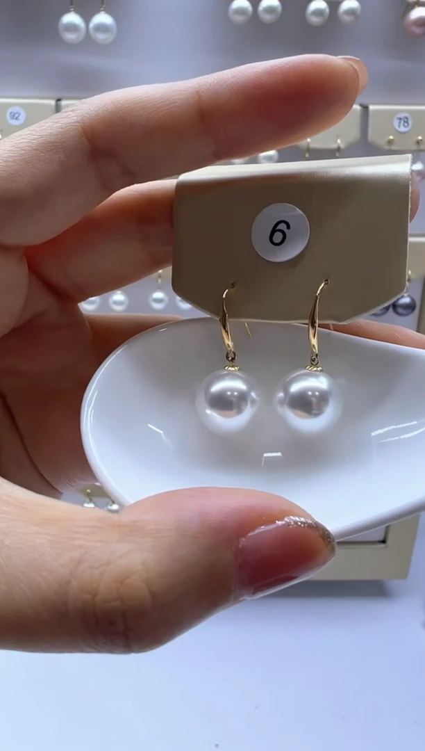 18K金镶嵌淡水珍珠耳饰6