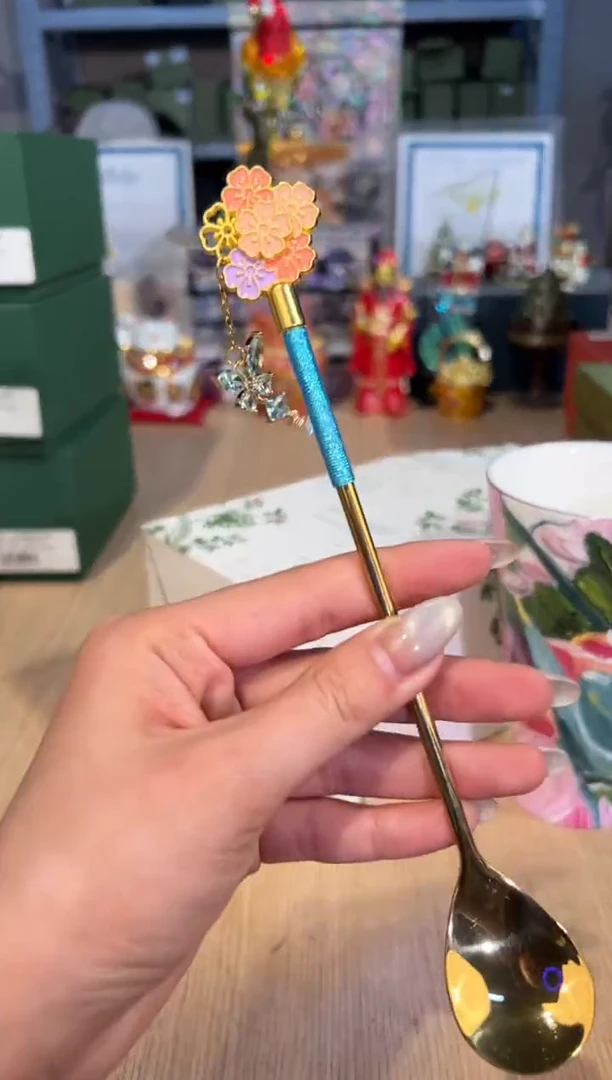 【闪购商品】杯51金蓝搅拌勺