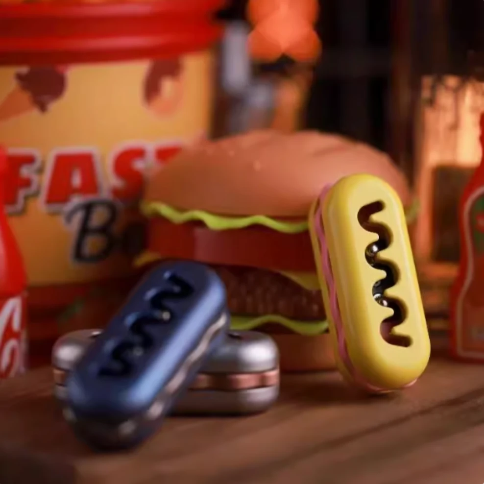 【妹子EDC】ROGUE潮玩堡堡推牌指尖陀螺解压玩具潮玩新年礼物潮玩