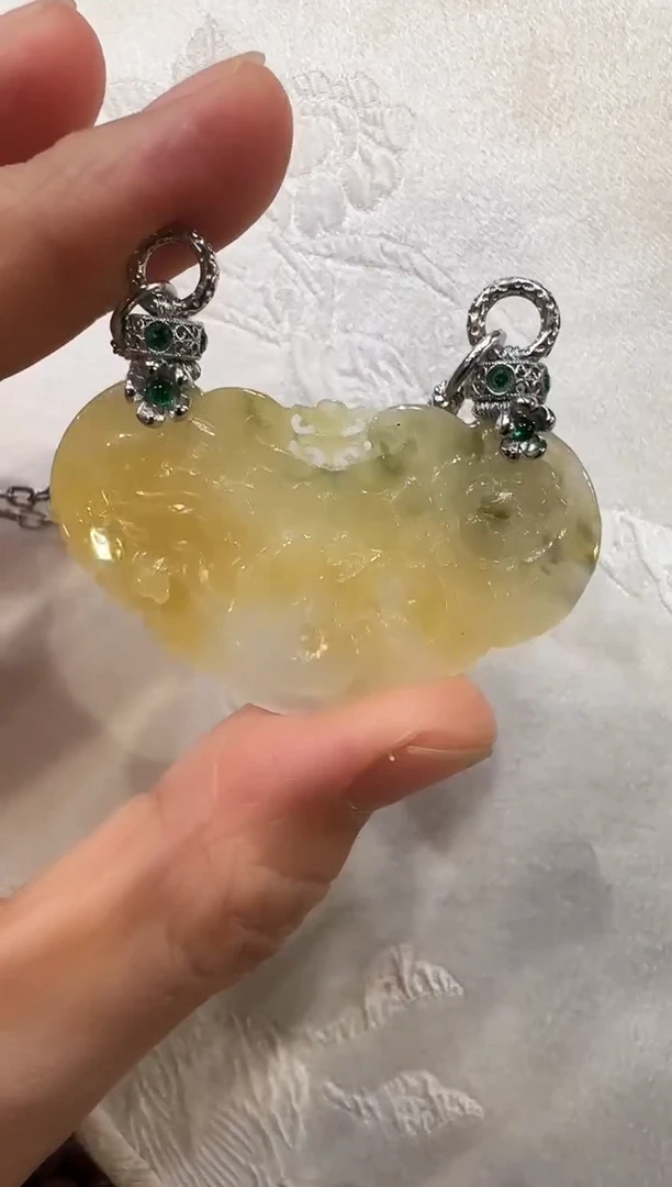 颈饰未镶嵌翡翠国风