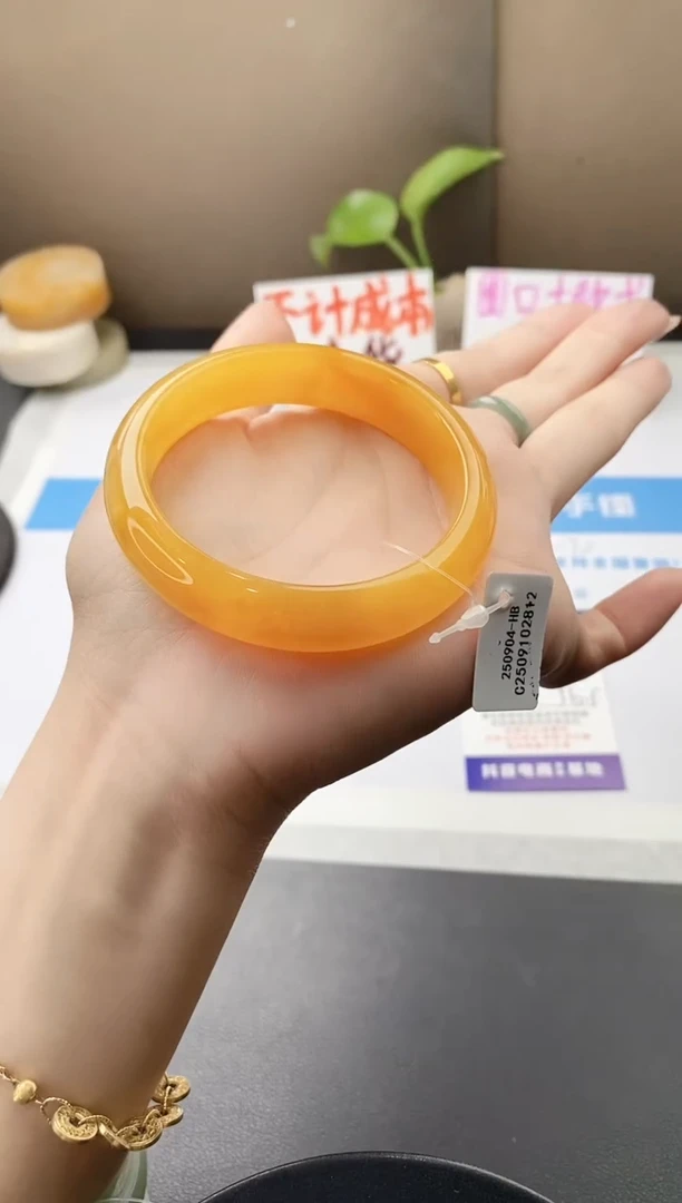 未镶嵌手镯石英质玉j48-HB多样性发货56+