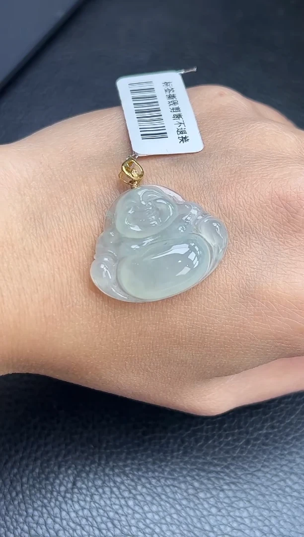 【闪购商品】翡翠颈饰18K金镶嵌YM-59 佛公