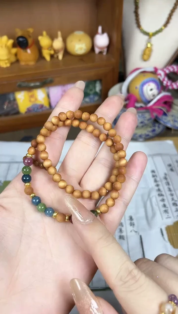 非洲檀香手串/手链菩提木质玉石手串/多发性其一/不带盒子
