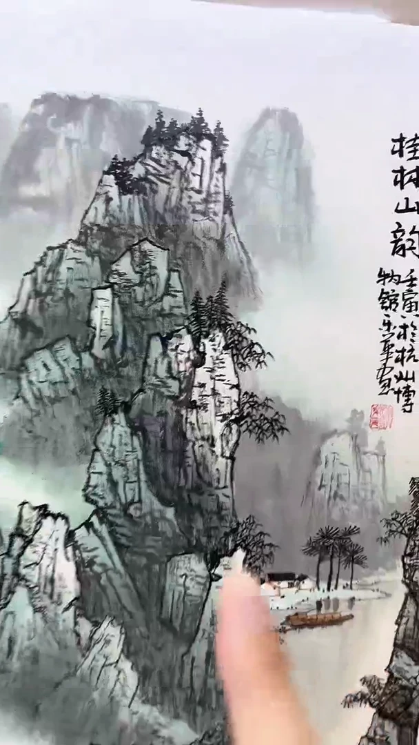 国画郑乐华手绘绘画作品23-10