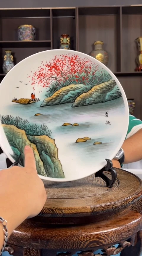 摆件景德镇陶瓷青花摆件40