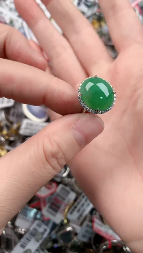 未镶嵌戒指翡翠999    2