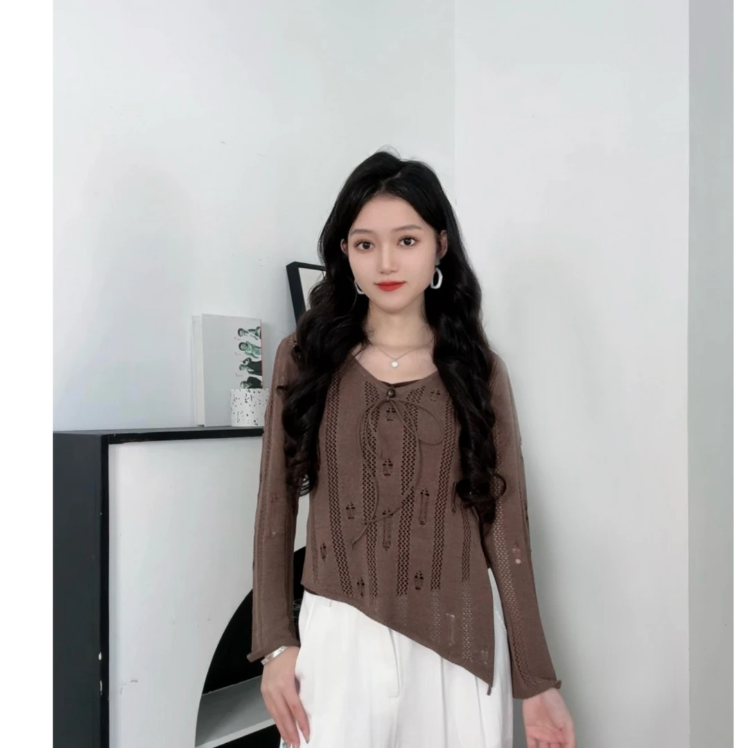 IEF/爱依服2025新款秋季毛织性感镂空两件套6602-B46567-