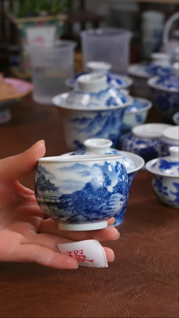 景德镇高端茶器夥*景德镇纯手工手绘高端茶器