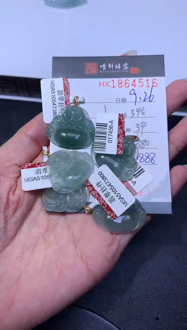未镶嵌挂件翡翠哈轩 挂件1（多样性发其一）