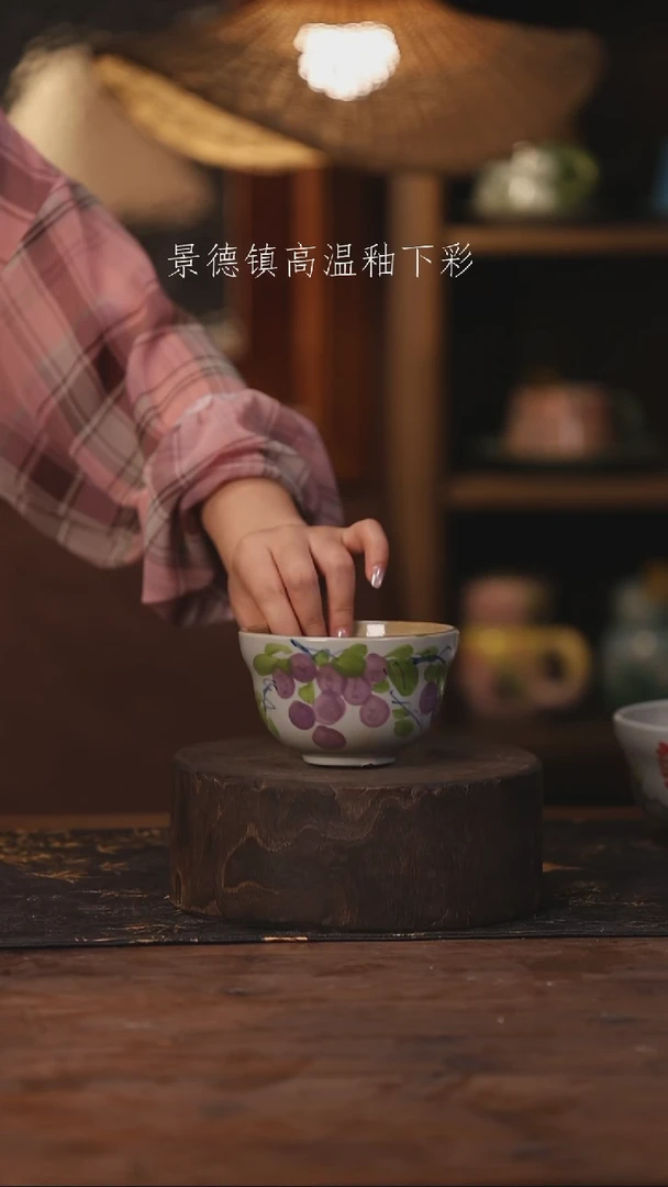 陶瓷景德镇高温釉下手绘陶瓷131