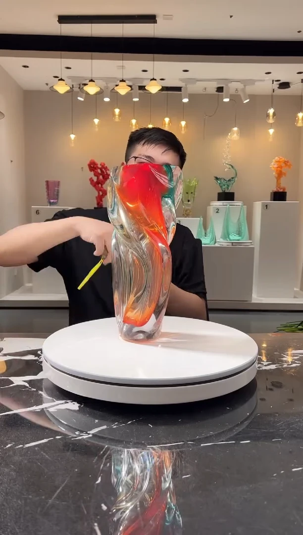 摆件巴比特美学 扭纹花器
