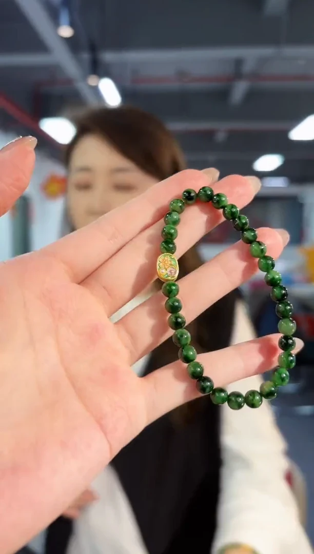 【闪购商品】翡翠手串未镶嵌缅料A货/支持复检/一件