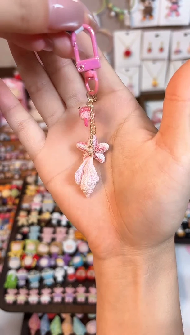 针织品钩织玩偶系列手机链