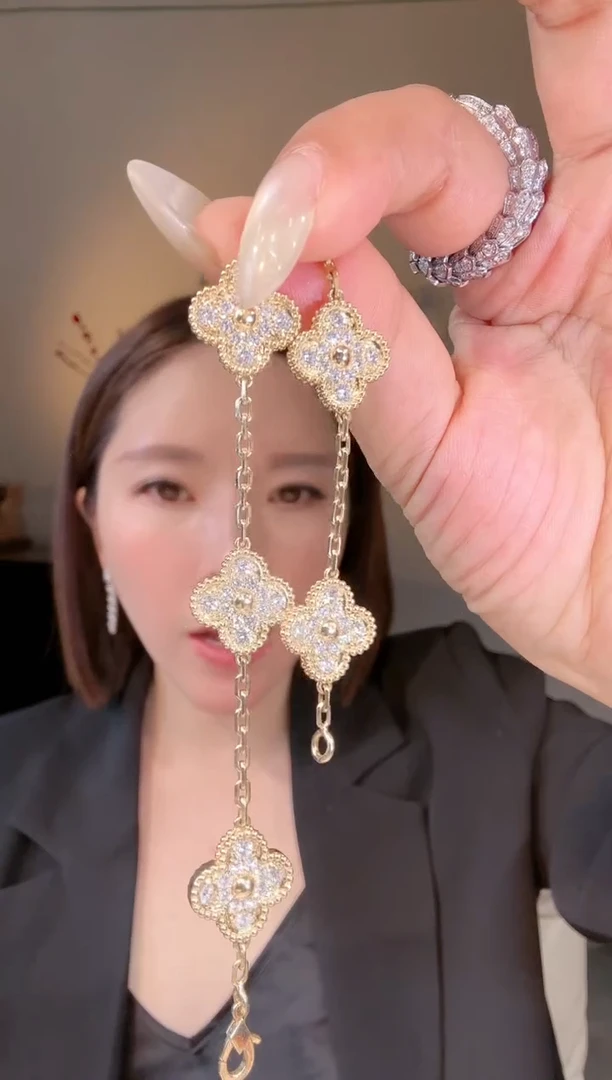 【闪购商品】钻石手链18K金镶嵌满钻手链