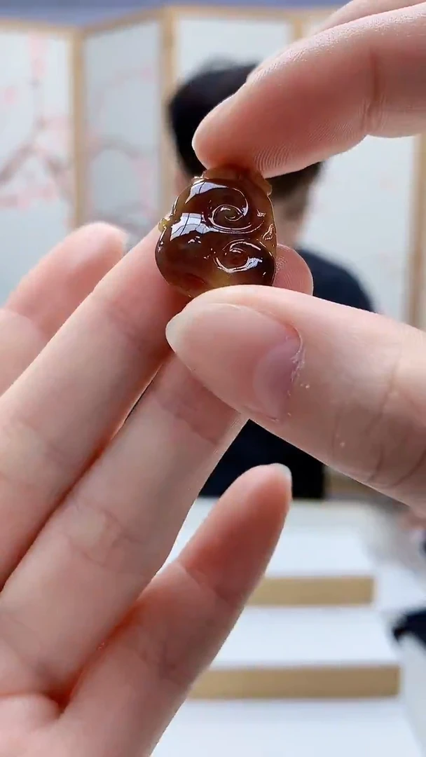 未镶嵌定制翡翠4868ry-毛货挂件75