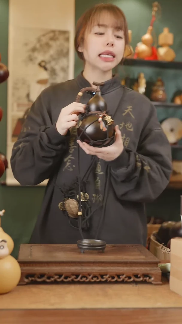 【闪购商品】94号精品天然大漆工艺防渗内胆酒葫芦~