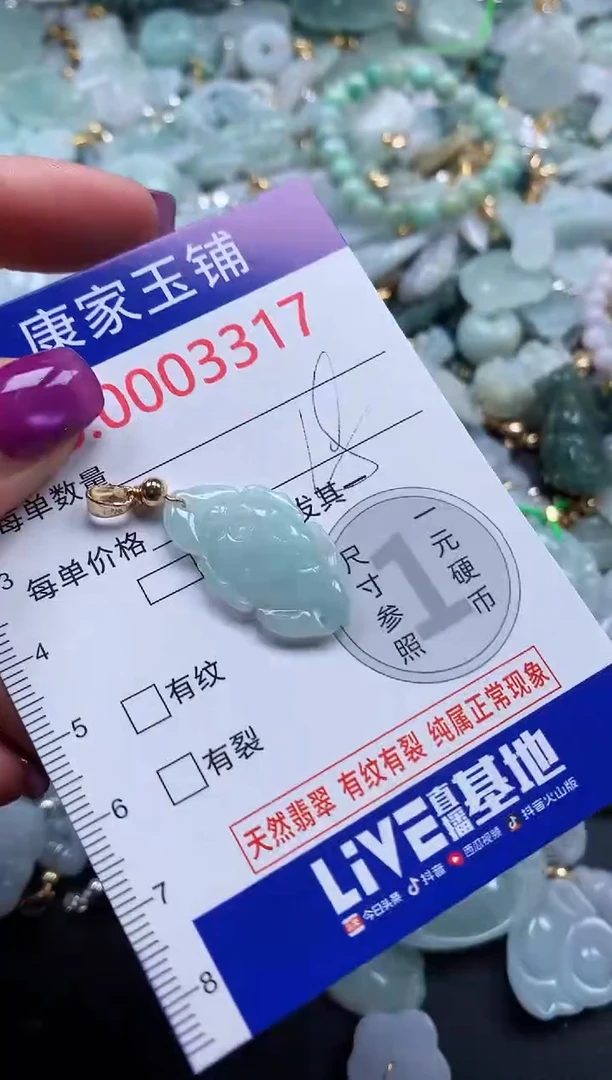 颈饰未镶嵌翡翠3317
