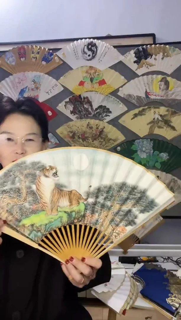 扇子九五寸十八方玉竹折扇