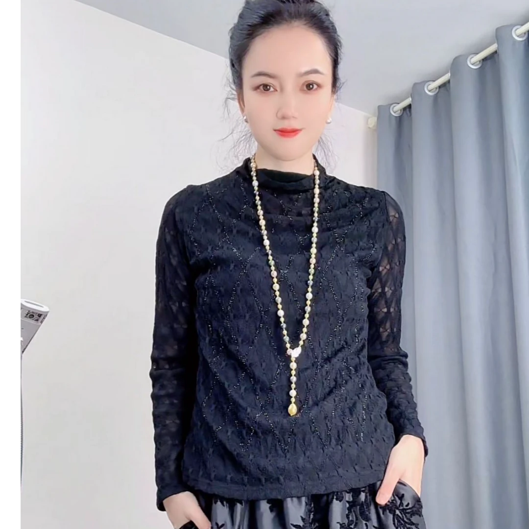 【135斤内福利款】 时尚大码女装亮钻钻小衫3331弹力大舒服
