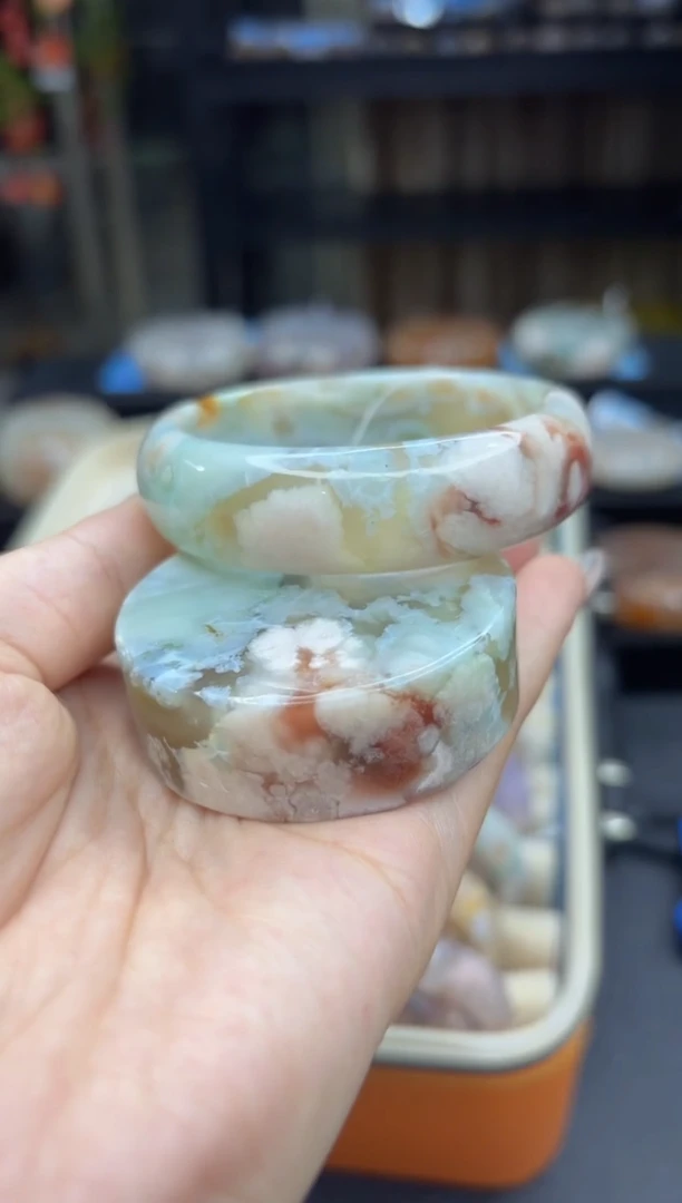 石英质玉手镯未镶嵌1168(54圈赠送镯心)