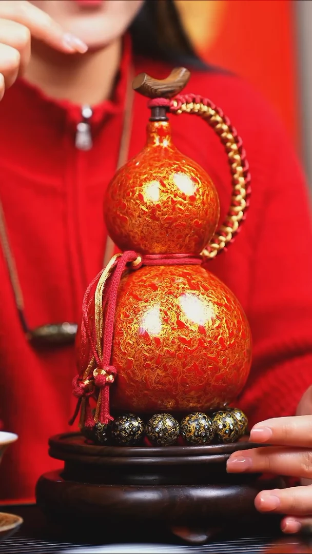 【闪购商品】JR063过年礼臻选大漆酒葫芦