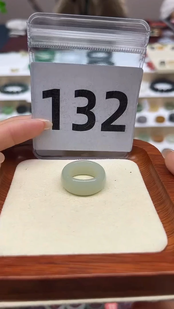 【闪购商品】和田玉戒指未镶嵌港码12号，内径16.3mm