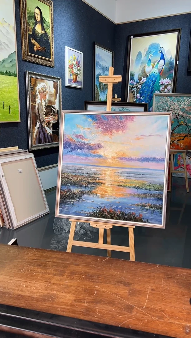 【闪购商品】油画25号 80*80 花海-手绘油画