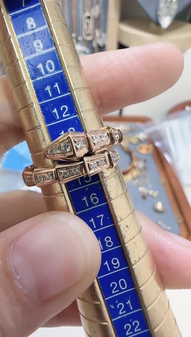 【闪购商品】天然钻石戒指/指环18K金镶嵌戒指14号