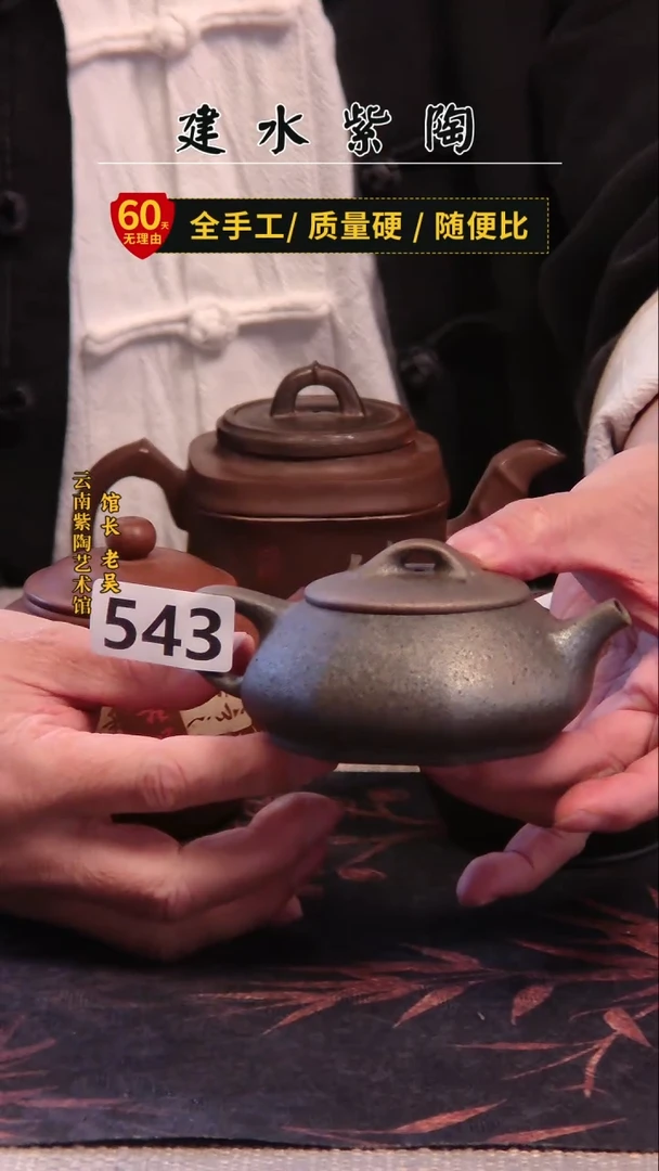 战*建水紫陶高货单壶放漏/543