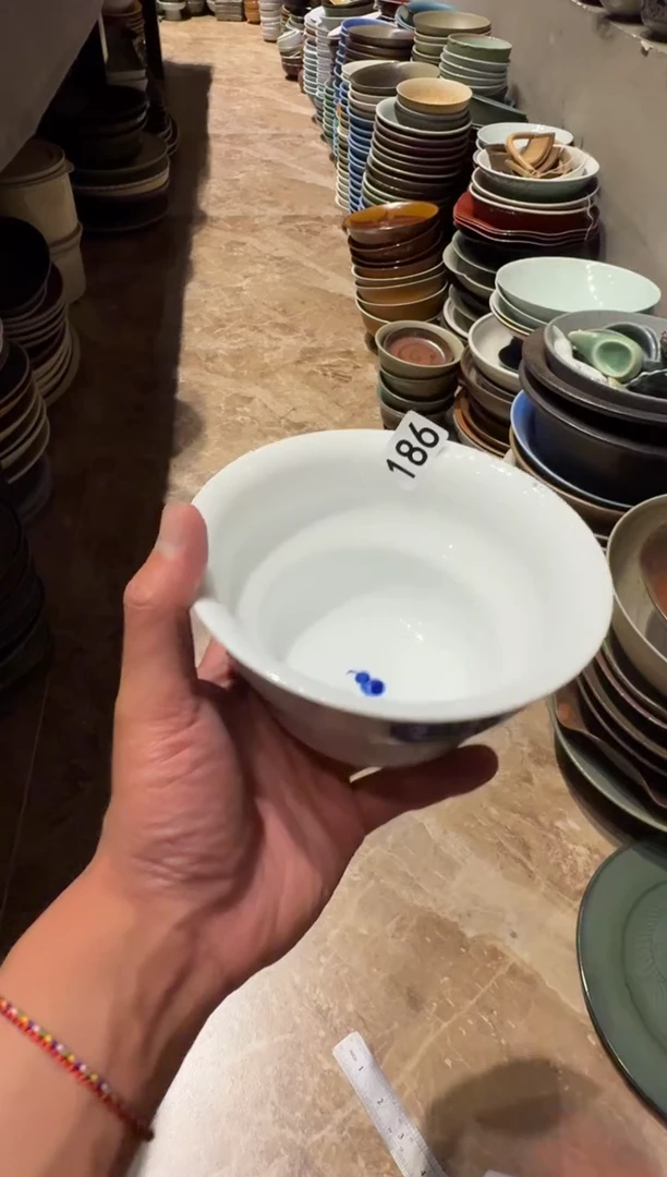 瓷片186 微瑕手绘葫芦碗1个