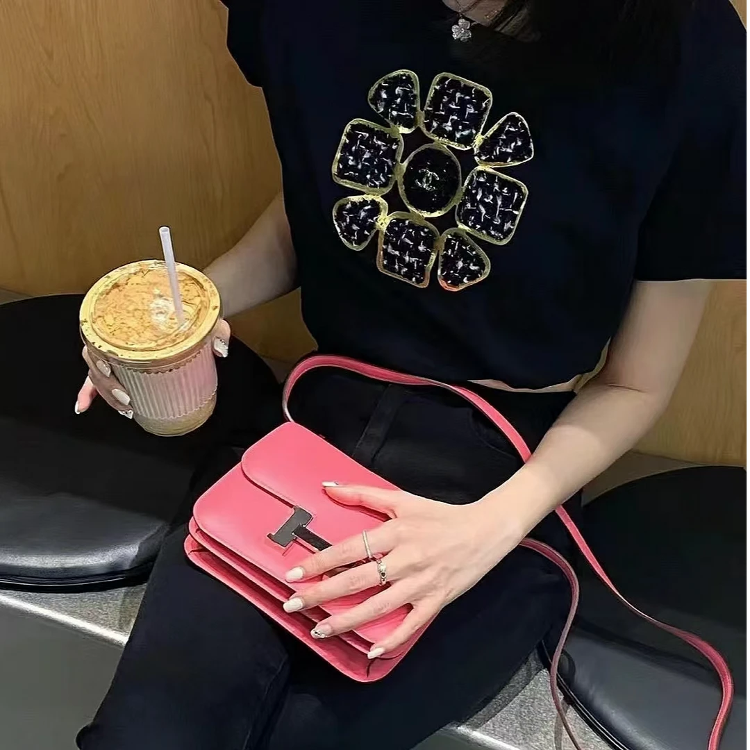 99新 Chanel/香奈儿 NA859 CHNAEL 黑色 短款 短袖 99新 36码