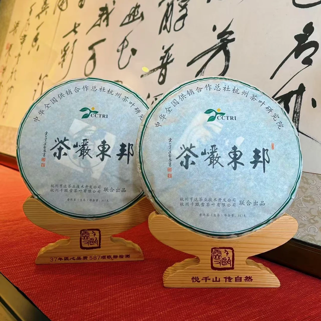 千瓯雪【蛇年首播幸运大转盘】邦东岩茶（2020）普洱生茶（两饼装）