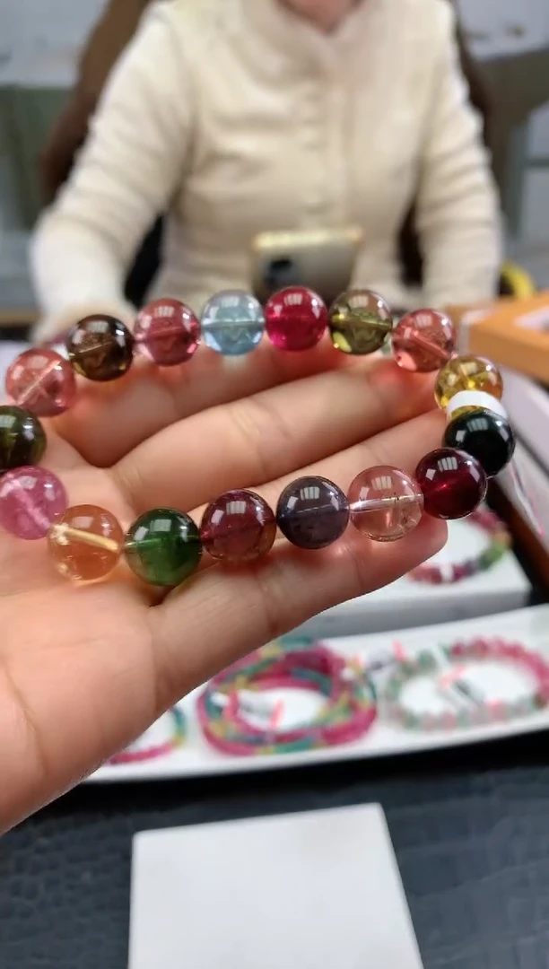 【闪购商品】碧玺手串未镶嵌多样性发一条