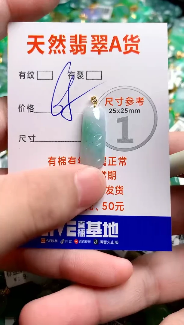 翡翠18K金镶嵌颈饰23000538