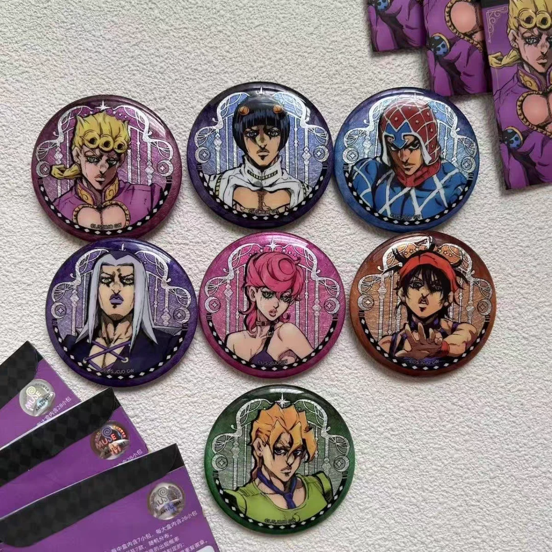 【代拆】《JOJO的奇妙冒险》黄金之风徽章盲盒JOJO的奇妙冒险周边